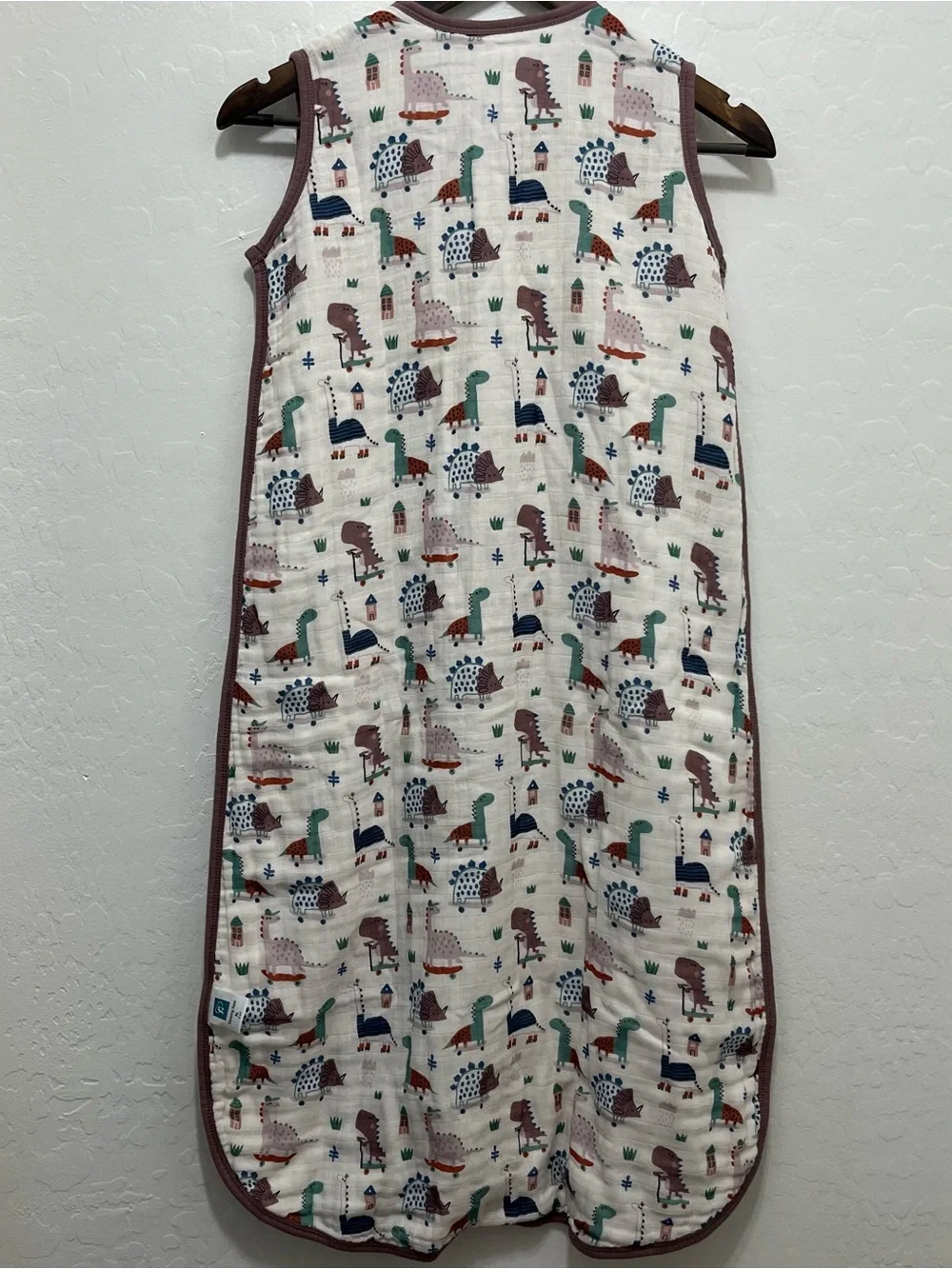 TADO Muslin Organic Cotton Toddler Sleep Sack - Dinosaur 2T-4T (0.5 TOG) NWT